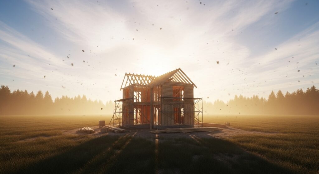 Sonhar com casa em construção